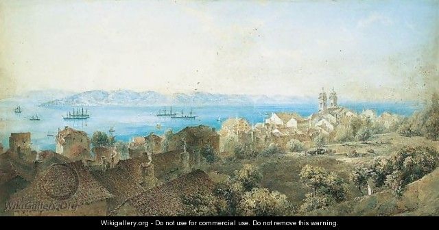 View Of The Tagus And Tower Of Belem From The British Legation, Lisbon - George Lennard Lewis