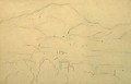 La Montagne Sainte-victoire And Etude D'Arbres - Paul Cezanne