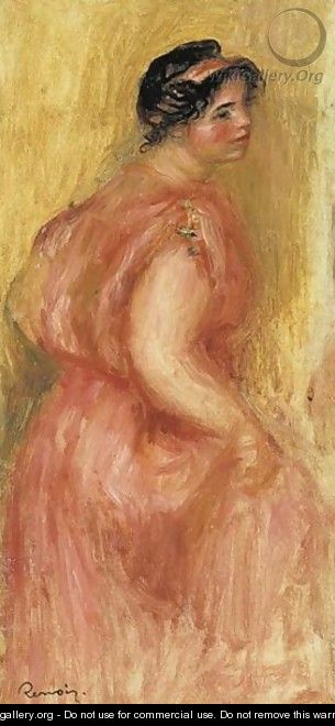 Gabrielle En Tunique Rouge - Pierre Auguste Renoir
