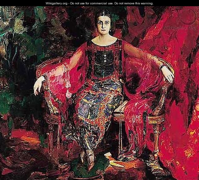 Portrait of alexandra balachova - Philip Andreevich Maliavin