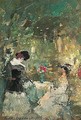 Parisian cafe scene - Konstantin Alexeievitch Korovin