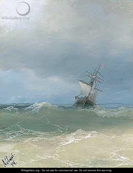 High seas 3 - Ivan Konstantinovich Aivazovsky