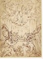 The Resurrection, With Ss. Cosmas And Damian, John The Baptist And Andrew - Giorgio Vasari
