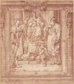The Madonna And Child With St. Bartholomew, St. Cecilia, And St. John The Baptist - Orazio Samacchini