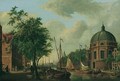 Amsterdam, A View Of The New Round Lutheran Church On The Singel, From The Canal - Cornelis De Kruijff