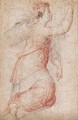 Study of a kneeling angel - Florentine School