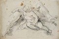 Study of a seated putto - Bolognese School