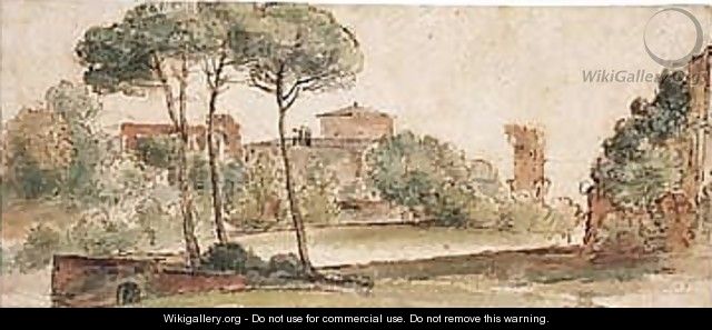 A View Of San Stefano Rotondo, Rome - (after) Caspar Andriaans Van Wittel