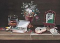 Musical Instruments, Boxes And Flowers - Rene Lelong