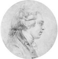 Portrait Of A Young Man, In Profile To The Right - Augustin de Saint-Aubin