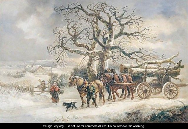 Winter Wood Gatherers - John Barker