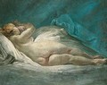 A reclining female nude - (after) Fragonard, Jean-Honore