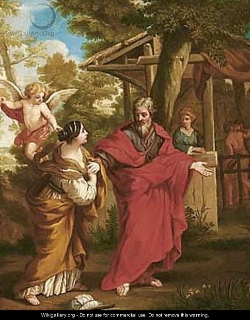 The return of Hagar to Abraham - (after) Cortona, Pietro da (Berrettini)