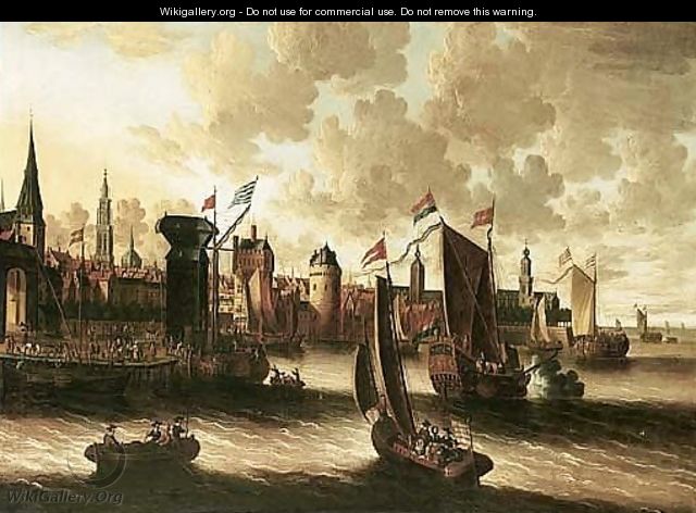 A View Of Hoorn, On The Zuider Zee, With A State