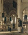 Interior Of A Dutch Protestant Church - Emanuel de Witte