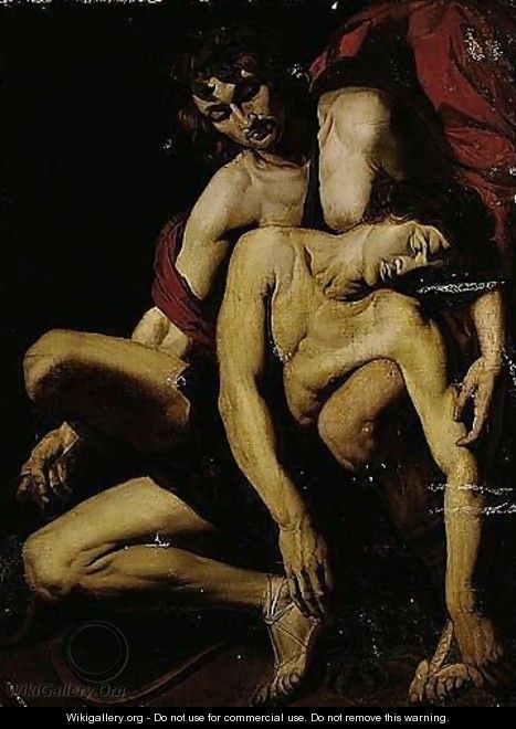 Apollo and hyacinthus - (after) Michaelangelo Merisi Da Caravaggio