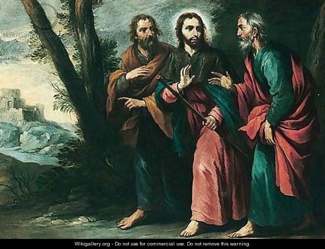 Christ On The Road To Emmaus - (after) Alonso Cano