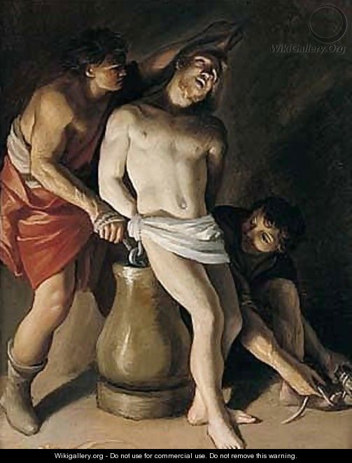 Christ At The Column - Giovanni Lanfranco