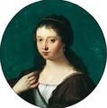 Portrait Of A Young Woman, Head And Shoulders, Possibly Susanna Van Collen - Cornelis Van Poelenburch