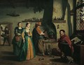 An Elegant Lady Visiting An Alchemist - Jan Jozef, the Younger Horemans