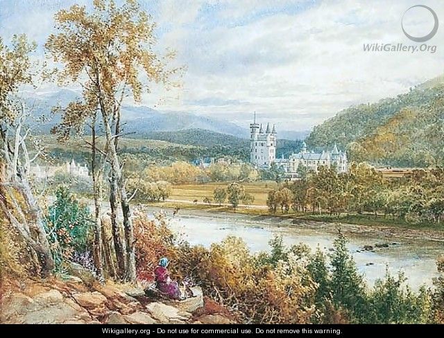 Balmoral Castle From Across The River Dee - James Burrell Smith