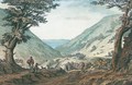 The Valley Of Llanabar, Carnarvonshire, With Part Of The Island Of Anglesea - Samuel Hieronymous Grimm