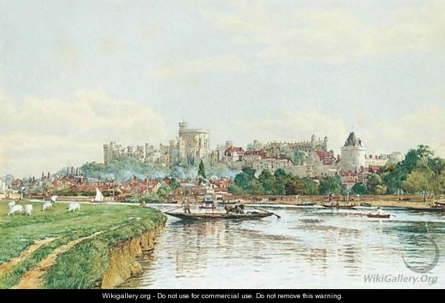 Windsor Castle From The Thames - F.A. Winkfield