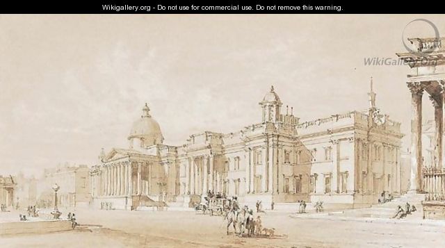 The National Gallery, Trafalgar Square, London - Thomas Hosmer Shepherd