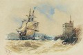 A Merchant Brig Off Dartmouth - Thomas Bush Hardy