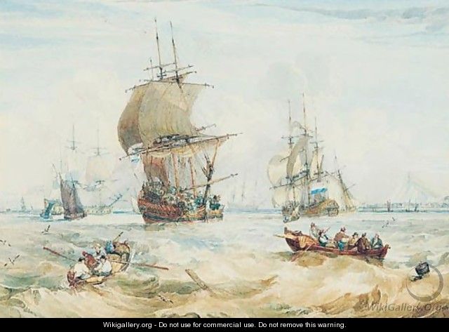 Shipping Off Dover - Samuel Owen