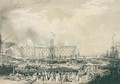 The Launch Of H.M.S.Trafalgar 120 Guns At Woolwich Dockyard On June 21st 1841 In The Presence Of Her Majesty Queen Victoria And The Prince Consort - William Ranwell