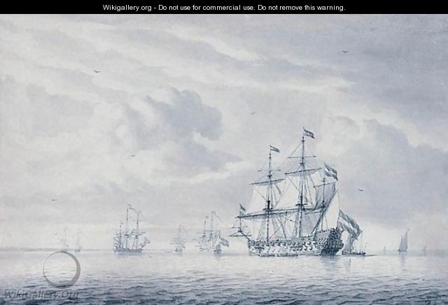 Dutch Shipping In Calm Seas - Dominic Serres