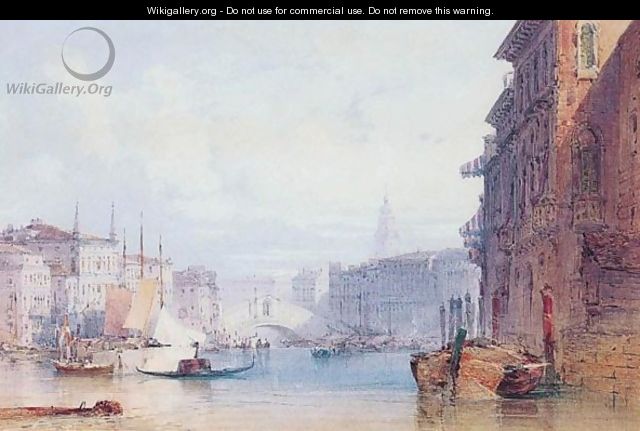 The Rialto Bridge, Venice 2 - William Callow