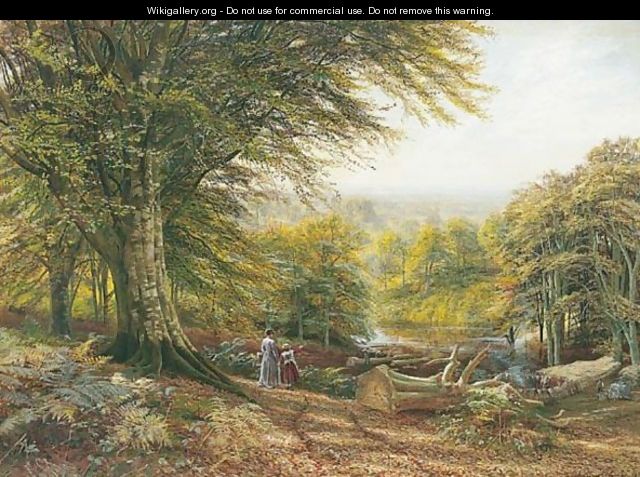 In A Wood Near Weybridge, Surrey - Edmund George Warren