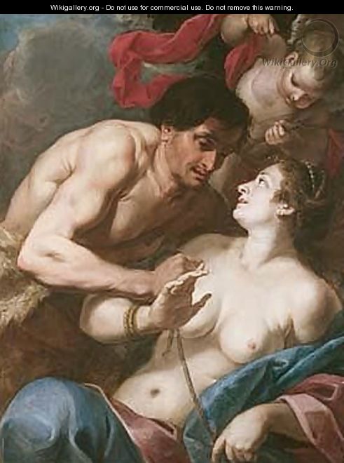 Mars And Venus Or Hercules And Herion - (after) Abraham Janssens Van Nuyssen I
