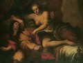 Joseph and Potiphar's wife - (after) Francesco Del Cairo