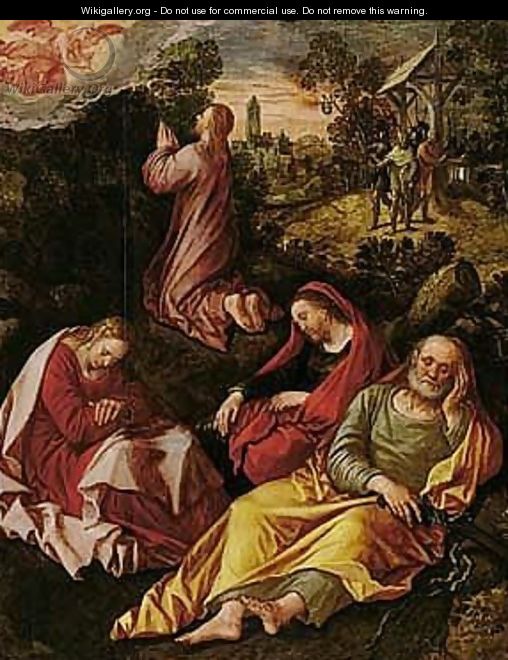 Christ On The Mount Of Olives - Pieter Aertsen