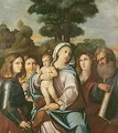The madonna and child with saints george, dorothea, mary magdalene and mark - (after) Acopo D'Antonio Negretti (see Palma Vecchio)