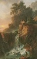 A View Of The Large Cascade At Terni Outside Rome, Near Foligno - Claude Louis Chatelet