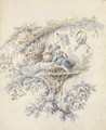 Chinoiserie Design With Two Seated Figures In A Bower - Jean-Baptiste Pillement