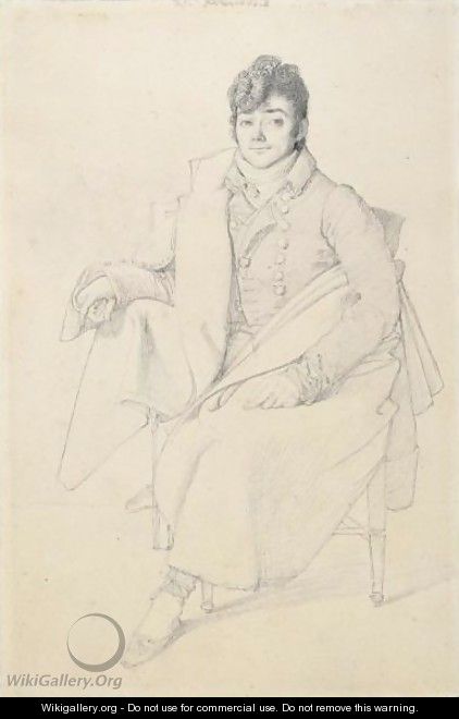Portrait Of The Sculptor Charles Dupaty (1771-1825) - (after) Ingres, Jean Auguste Dominique