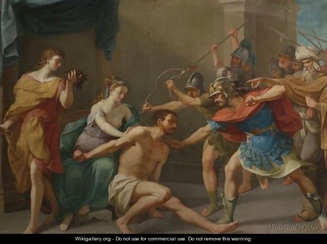 The Capture Of Samson - (after) Nicolas-Andre Monsiau