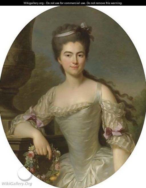 Portrait Of A Woman - Antoine Vestier