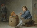 A Boy Smoking - (after) David The Younger Teniers
