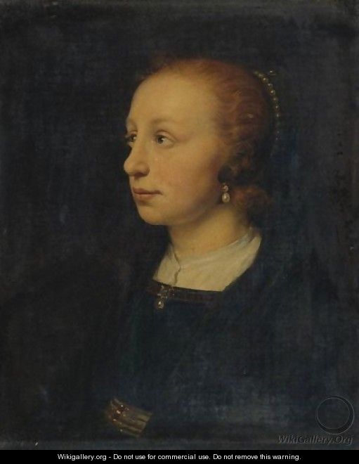 Portrait Of A Lady - (after) Pieter Fransz. De Grebber