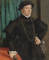 Portrait Of Hans Jakob Fugger, Three-Quarter Length, Before A Green Drape - Christoph Amberger