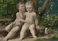 Infant Christ With The Infant Saint John The Baptist - Girolamo Mazzola Bedoli