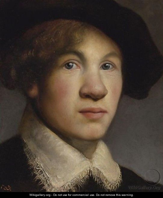 Tronie Of A Young Man, Possibly A Portrait Of The Young Rembrandt - Isaac de Jouderville