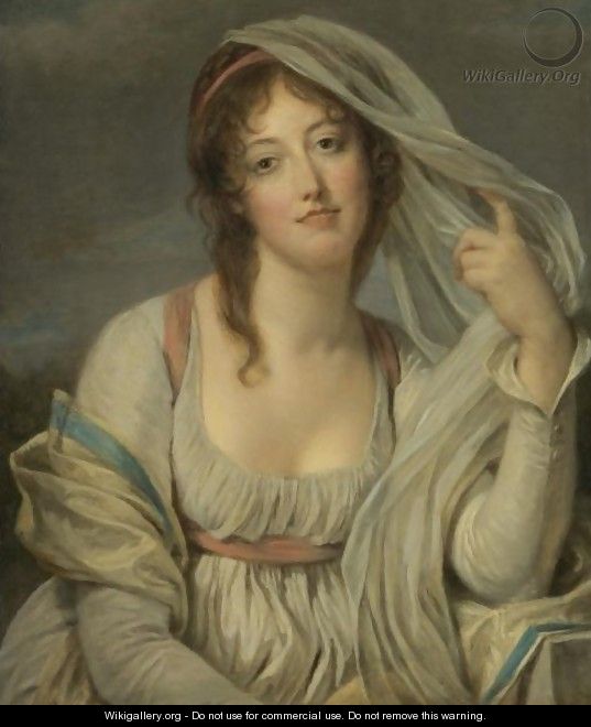 Portrait Of Madame Van Westrenen Of Tremaat - Jean Baptiste Greuze