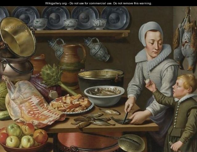 Kitchen Scene - Floris Gerritsz. van Schooten